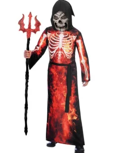 Fire Grim Reaper -Child Costume<Party Delights New