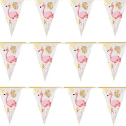 Party Delights Flamingo Gold Foil Bunting - 4M< Bunting