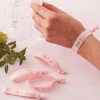 Party Delights Floral Hen Party 'Team Bride' Rose Gold Foiled Wristbands (5Pk)< Wearables
