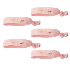 Party Delights Floral Hen Party 'Team Bride' Rose Gold Foiled Wristbands (5Pk)< Wearables