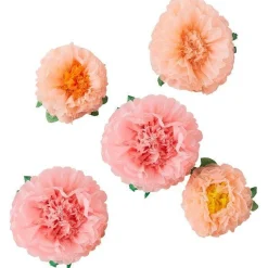 Party Delights Fluffy Flower Decorations (6Pk)< Hanging Decorations