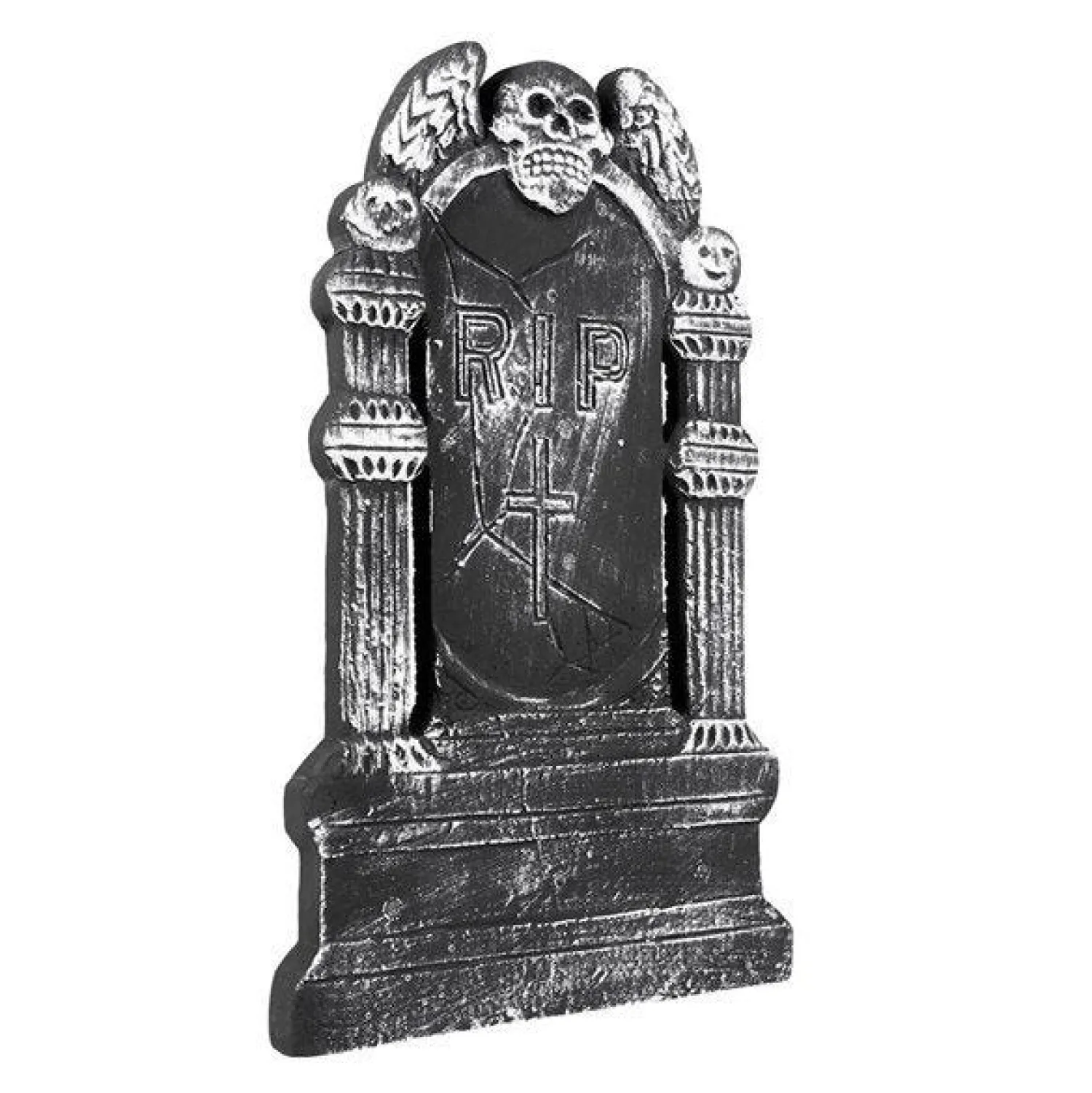 Flying Skull 'Rip' Tombstone - 50Cm<Party Delights Hot