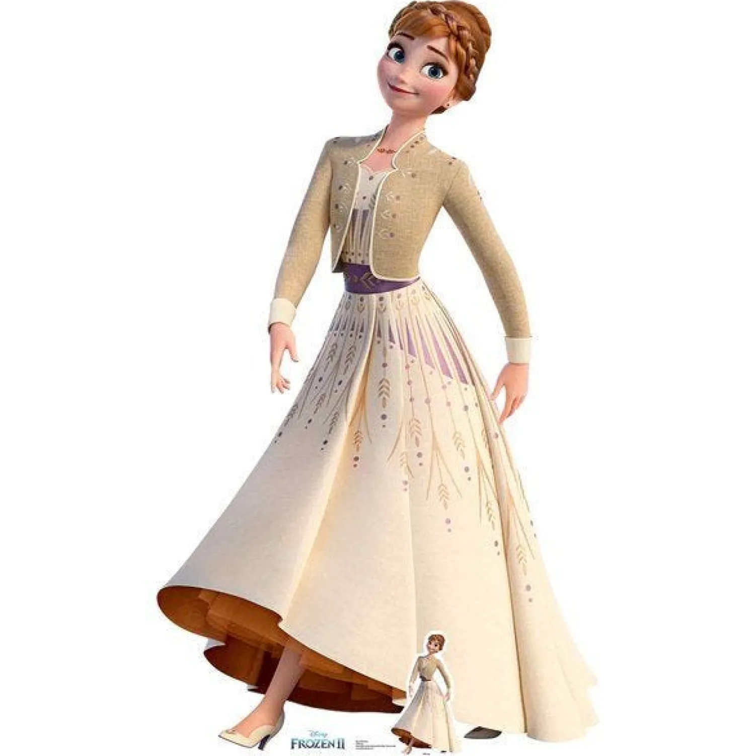 Party Delights Frozen Anna Cardboard Cutout - 164Cm X 94Cm< Cardboard Cut Outs