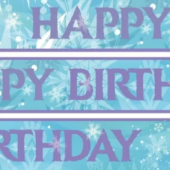Party Delights Frozen Style Paper Banners - 1M (3Pk)< Banners