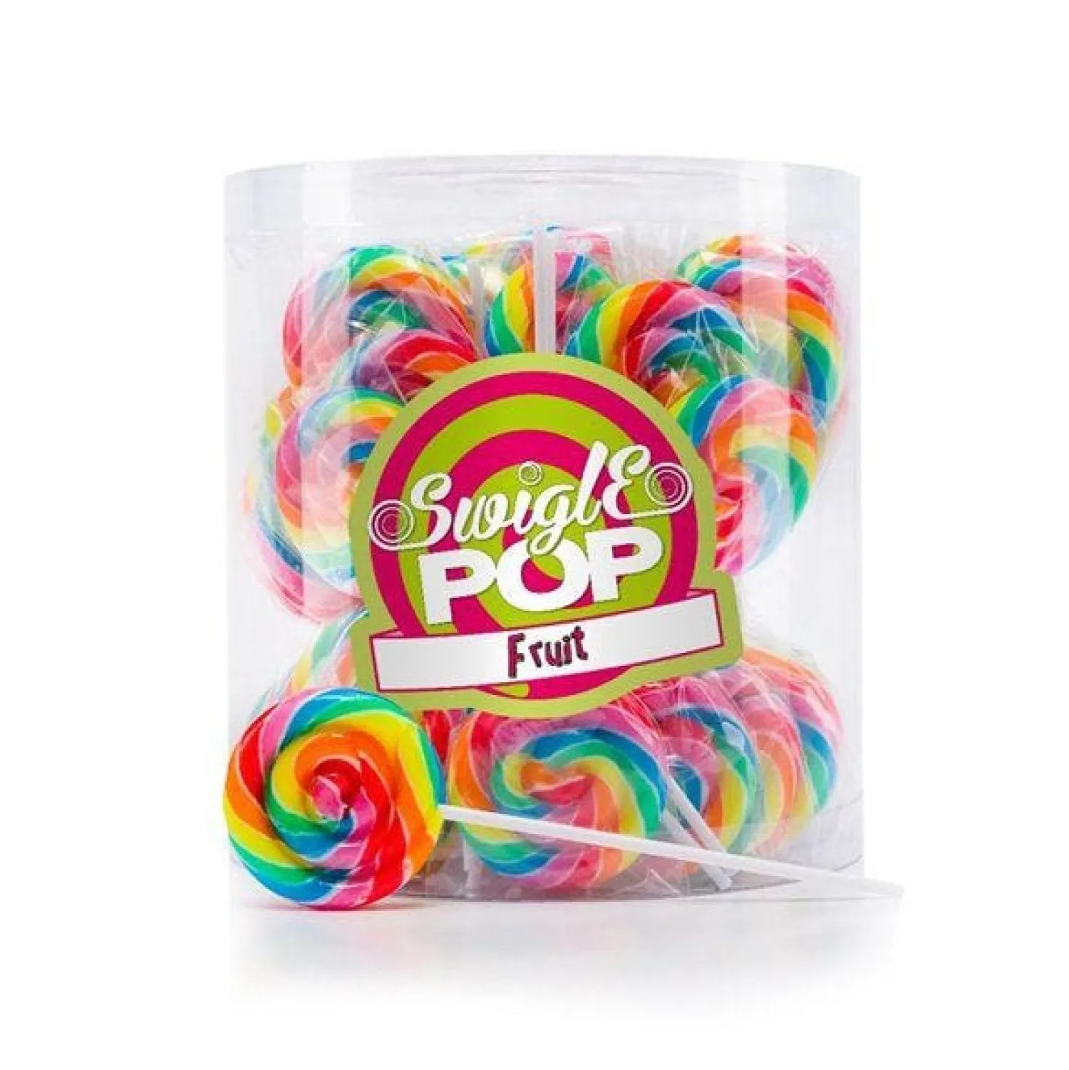 Party Delights Fruit Flavour Swigle Mini Lollipops X50< Sweets