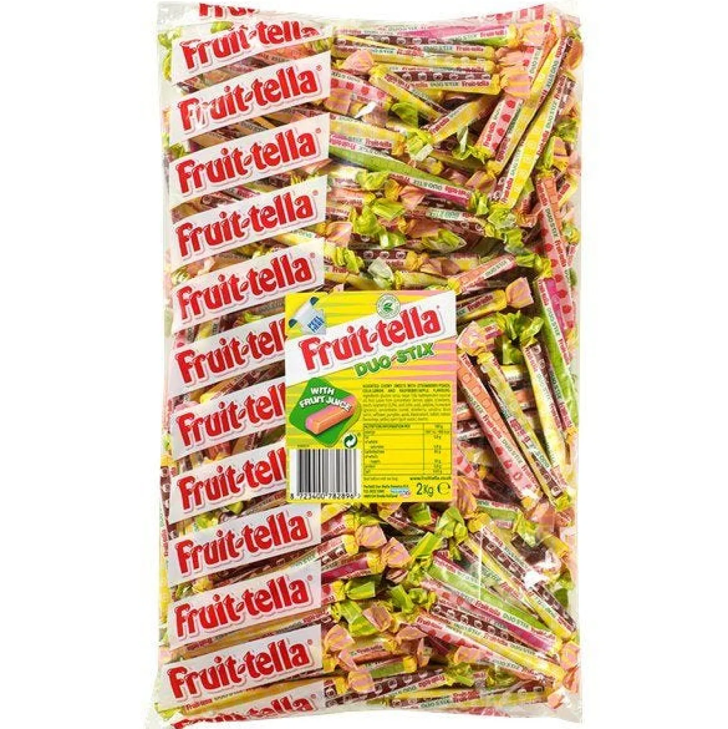 Party Delights Fruit-Tella Duo Stix Bulk Bag - 2Kg< Sweets