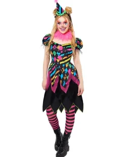 Funhouse Clown Lady - Adult Costume<Party Delights New