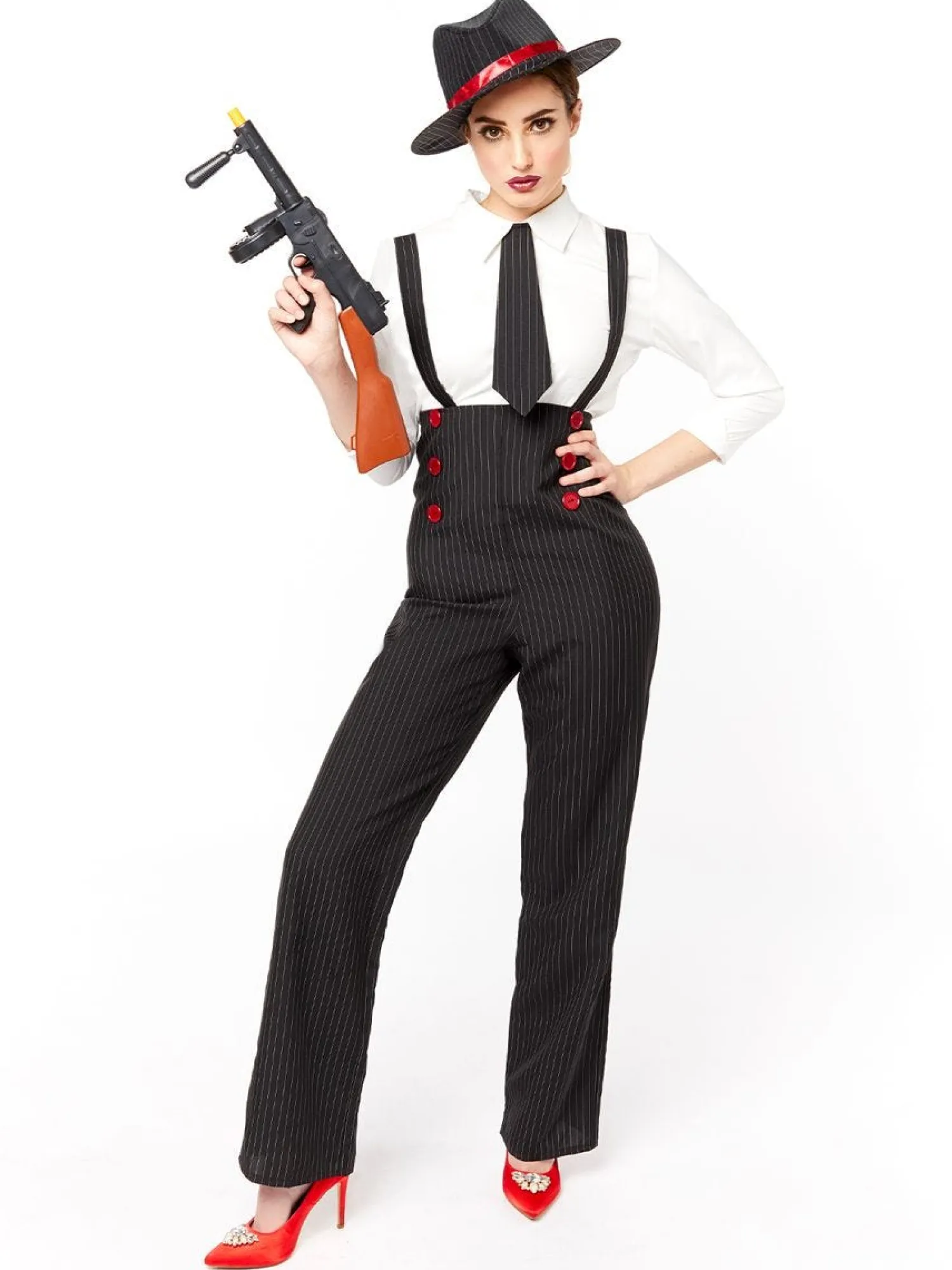 Gangster Lady - Adult Costume<Party Delights Online