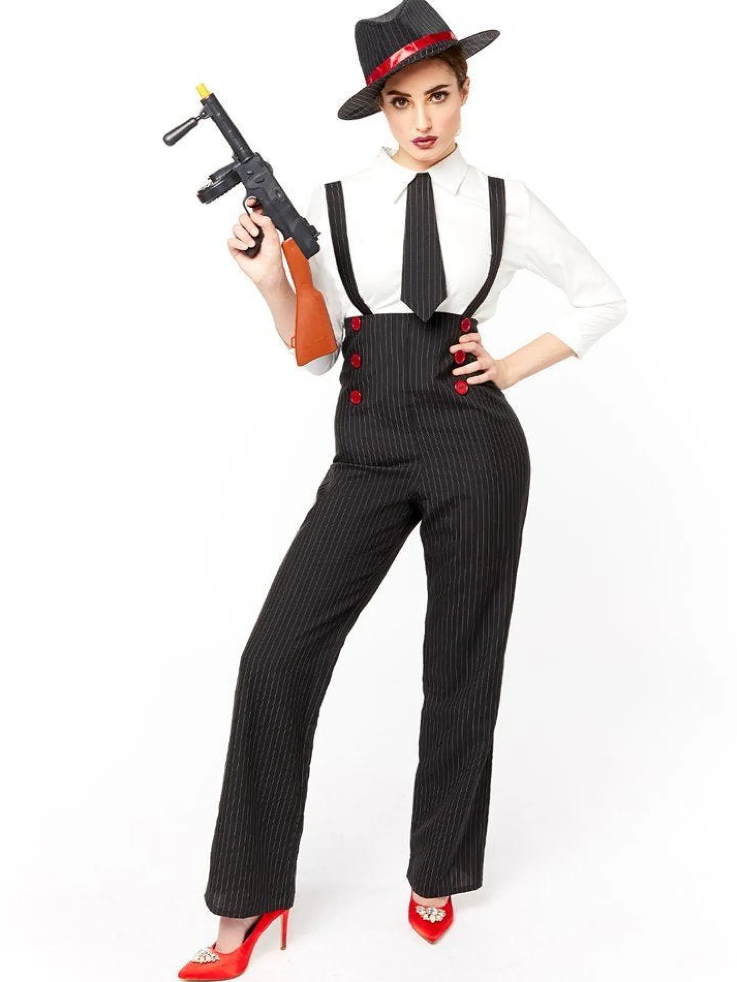 Gangster Lady - Adult Costume<Party Delights Online