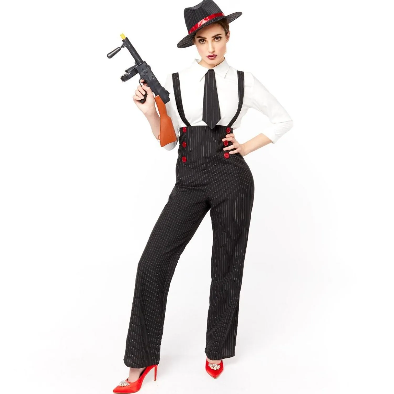 Gangster Lady - Adult Costume<Party Delights Online