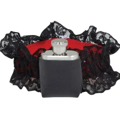 Party Delights Garter With Hip Flask< Costume Props