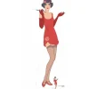 Party Delights Gatsby 1920S Red Flapper Girl Cardboard Cutout - 178Cm X 65Cm< Cardboard Cut Outs