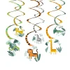 Party Delights Get Wild Safari Hanging Swirl Decorations (6Pk)< Hanging Decorations
