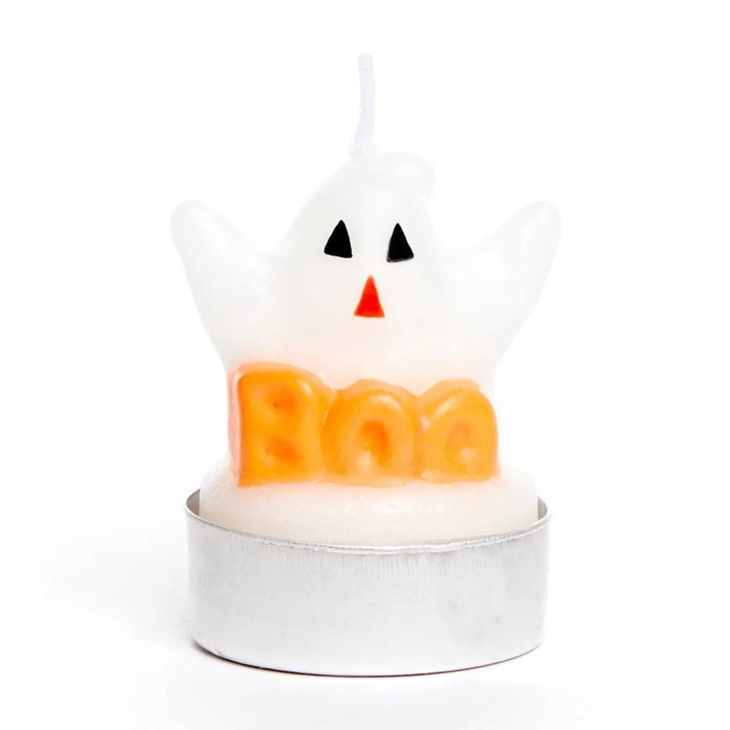 Ghost Tea Light Candles - 5Cm (3Pk)<Party Delights