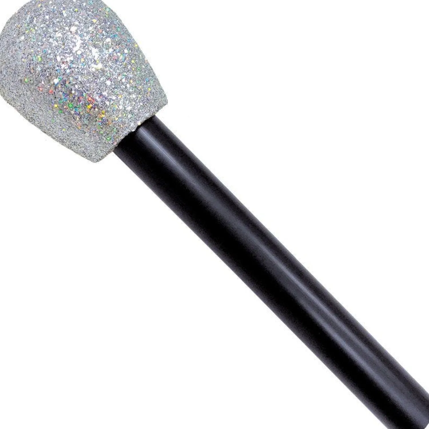 Party Delights Glitter Microphone - 22Cm< Costume Props