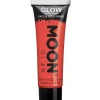 Party Delights Glow In The Dark Body Paint - Red 12Ml< Face Paints