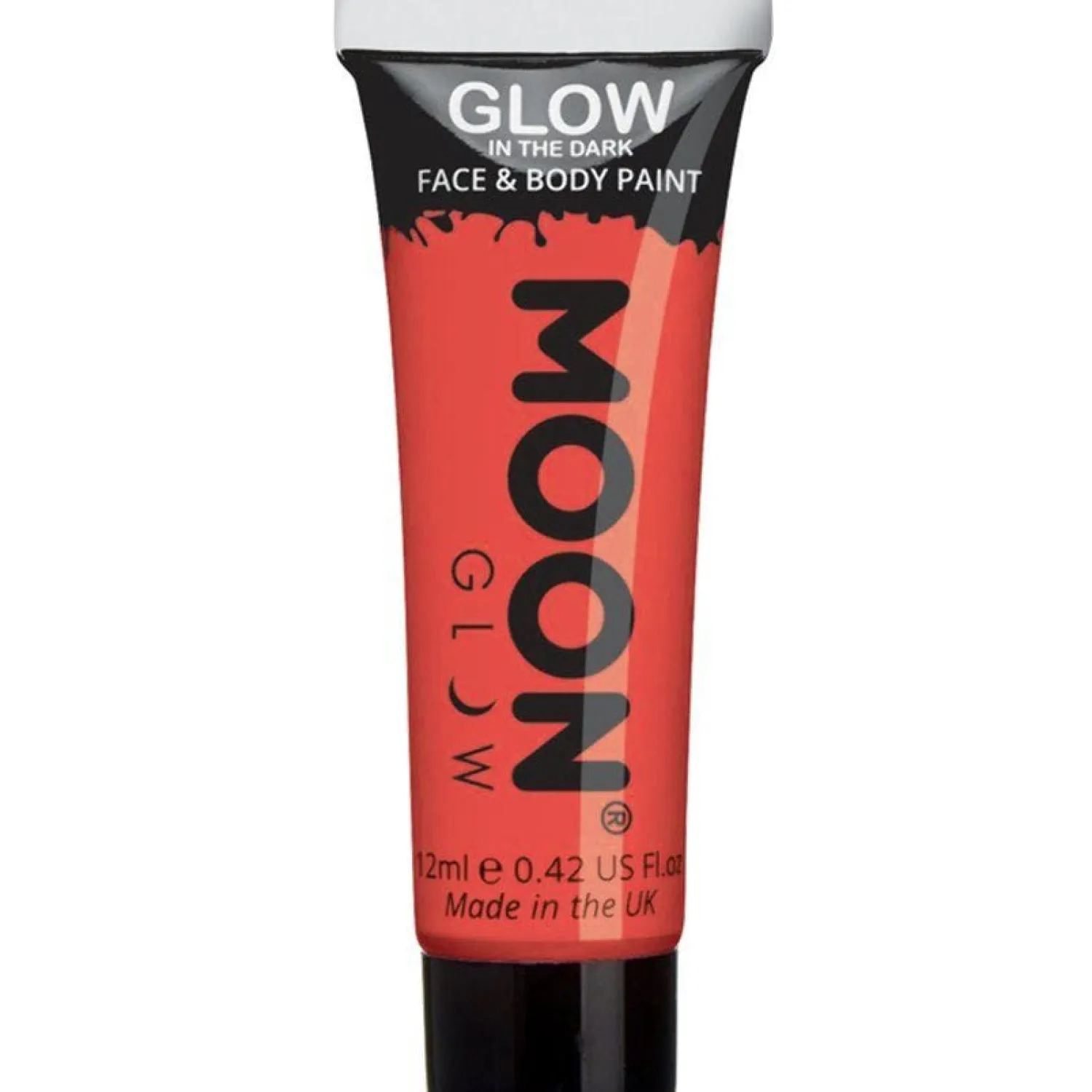 Party Delights Glow In The Dark Body Paint - Red 12Ml< Face Paints