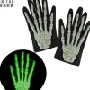 Glow In The Dark 3D Skeleton Gloves - Adult<Party Delights Outlet