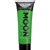 Party Delights Glow In The Dark Face & Body Paint - Green 12Ml< Face Paints
