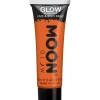 Party Delights Glow In The Dark Face & Body Paint - Orange 12Ml< Face Paints