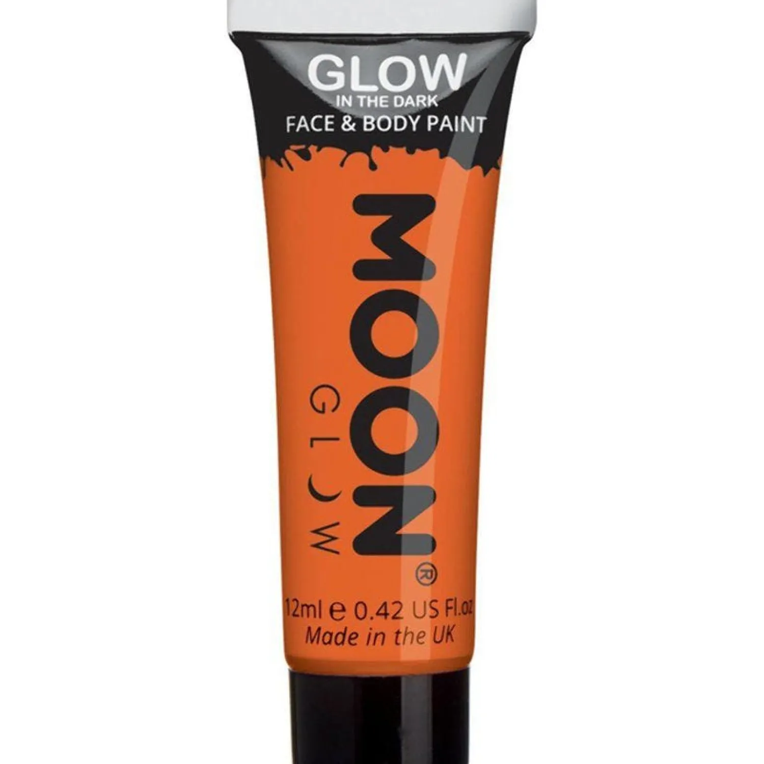 Party Delights Glow In The Dark Face & Body Paint - Orange 12Ml< Face Paints