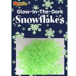 Glow In The Dark Snowflakes - 20X14Cm (16Pk)<Party Delights Sale