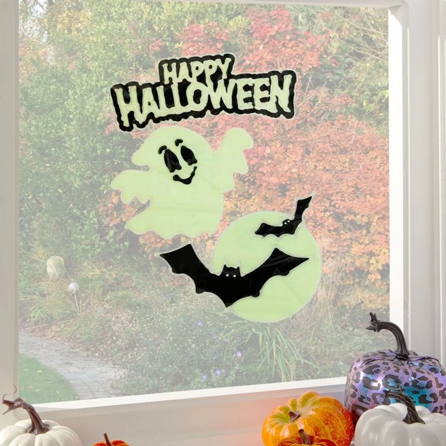 Glow In The Dark Window Clings - 20Cm - Assorted<Party Delights Best