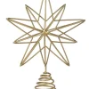 Gold 3D Wire Star Tree Topper<Party Delights Clearance