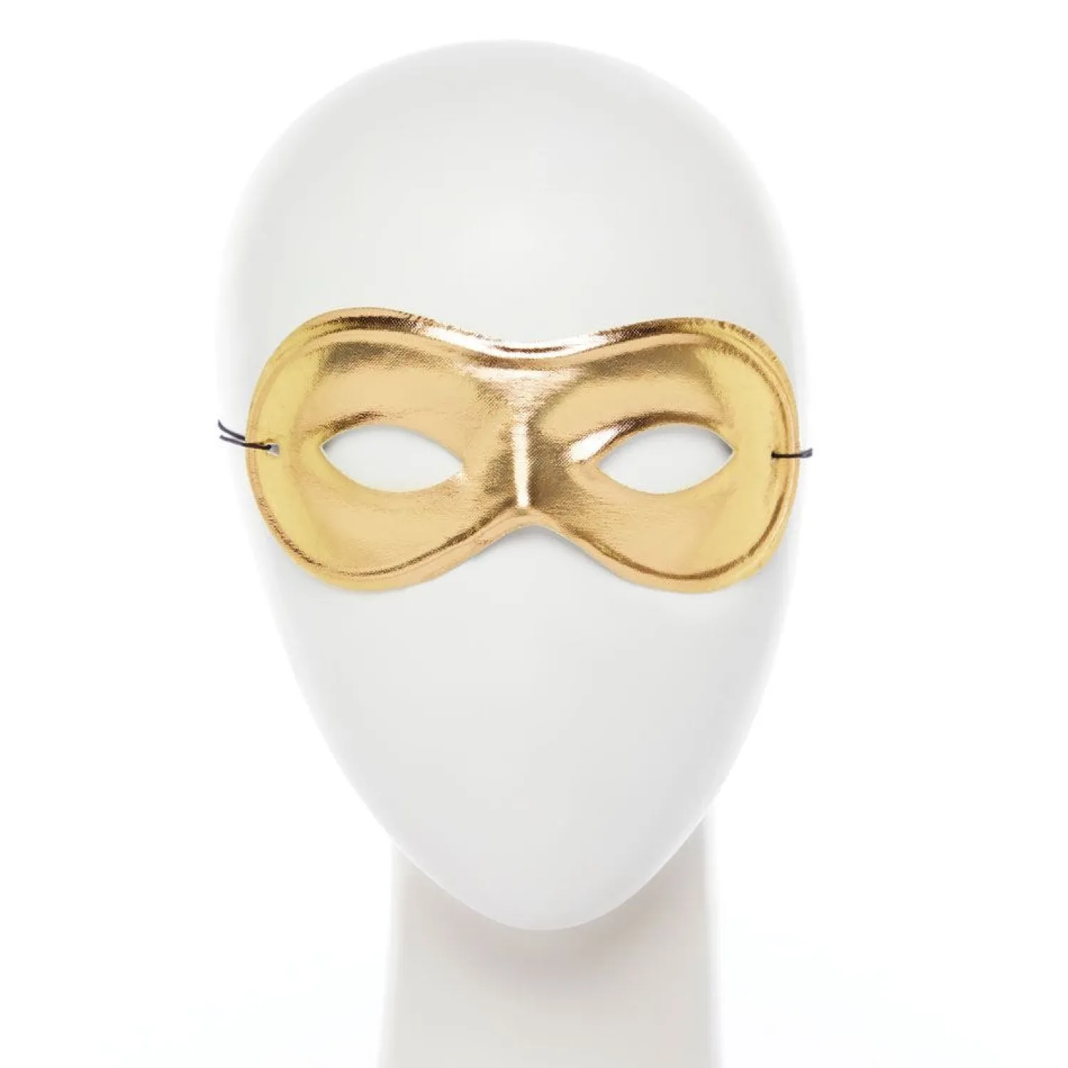 Party Delights Gold Domino Masquerade Mask< Masks
