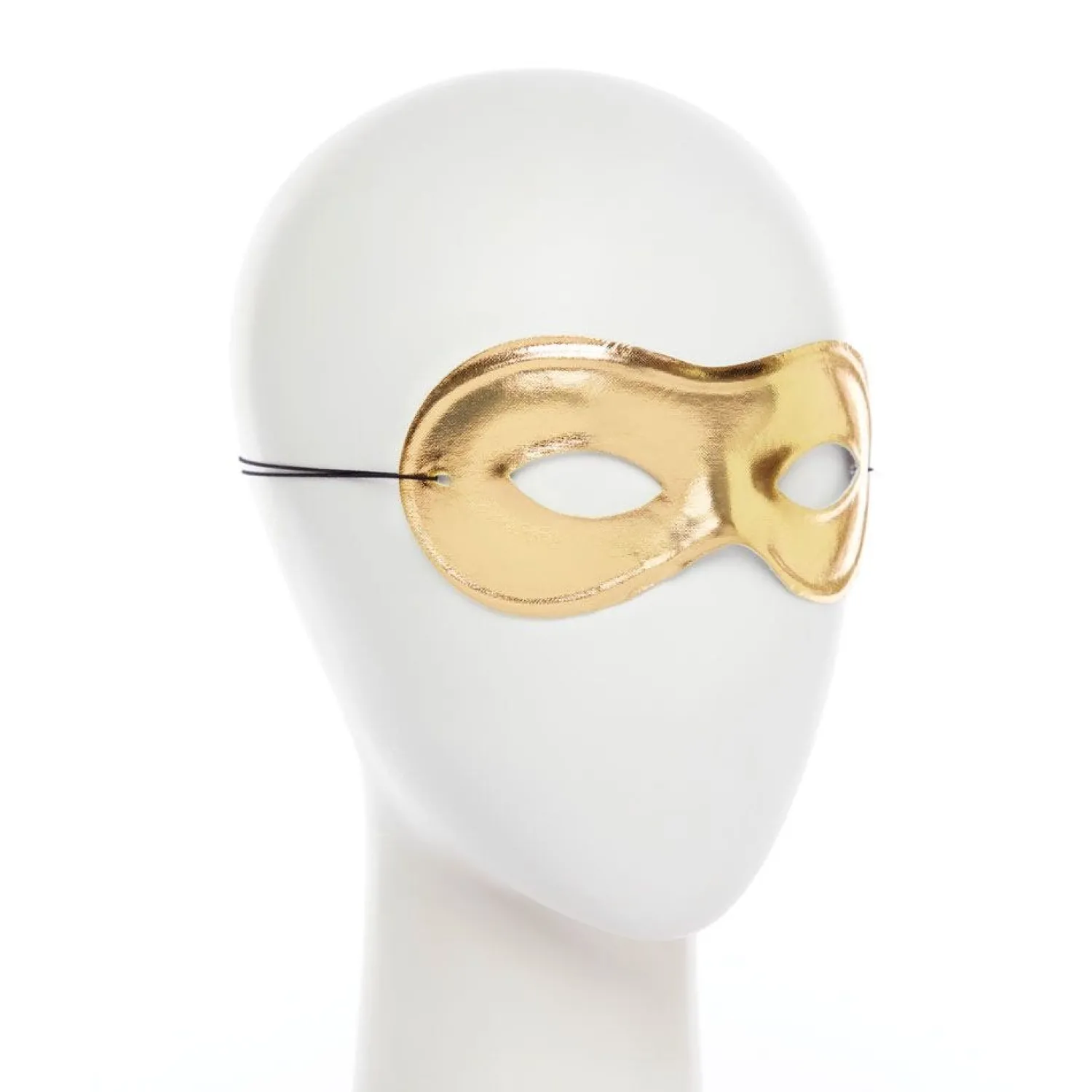 Party Delights Gold Domino Masquerade Mask< Masks