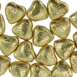 Party Delights Gold Foil Chocolate Hearts X20< Chocolates