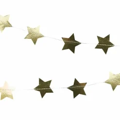 Gold Foiled Star Paper Garland - 5M<Party Delights Sale