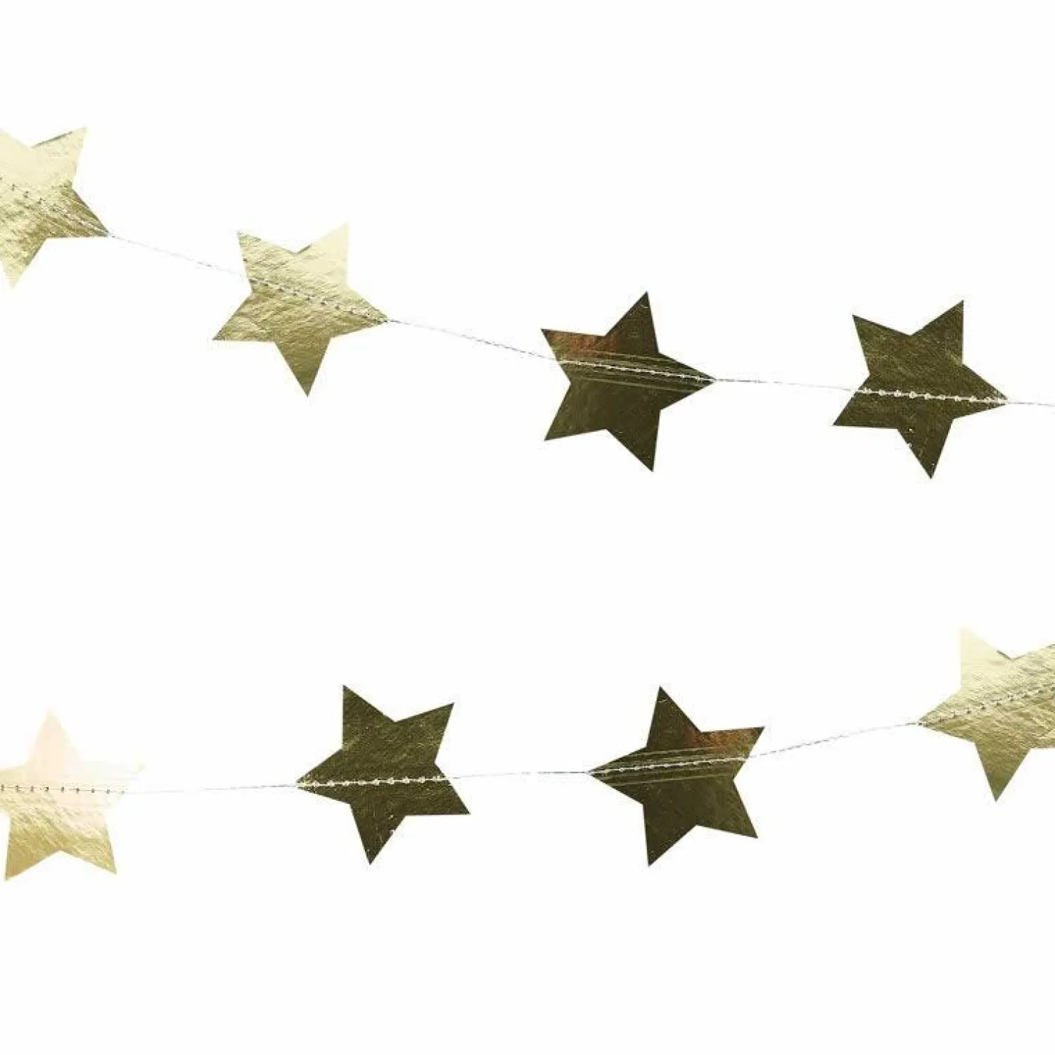 Gold Foiled Star Paper Garland - 5M<Party Delights Sale