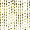 Gold Glitter Star Foil Backdrop Curtain - 2M<Party Delights Discount