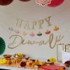 Party Delights Gold Happy Diwali Paper Banner - 1.5M< Banners