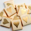 Party Delights Gold Heart Chocolate Neapolitans X50< Chocolates