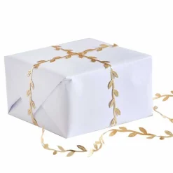 Gold Leaf Christmas Ribbon - 3M<Party Delights