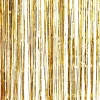 Party Delights Gold Metallic Foil Fringe Curtain< Party Backdrops