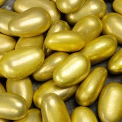 Party Delights Gold Metallic Sugared Almonds - 1Kg< Sweets