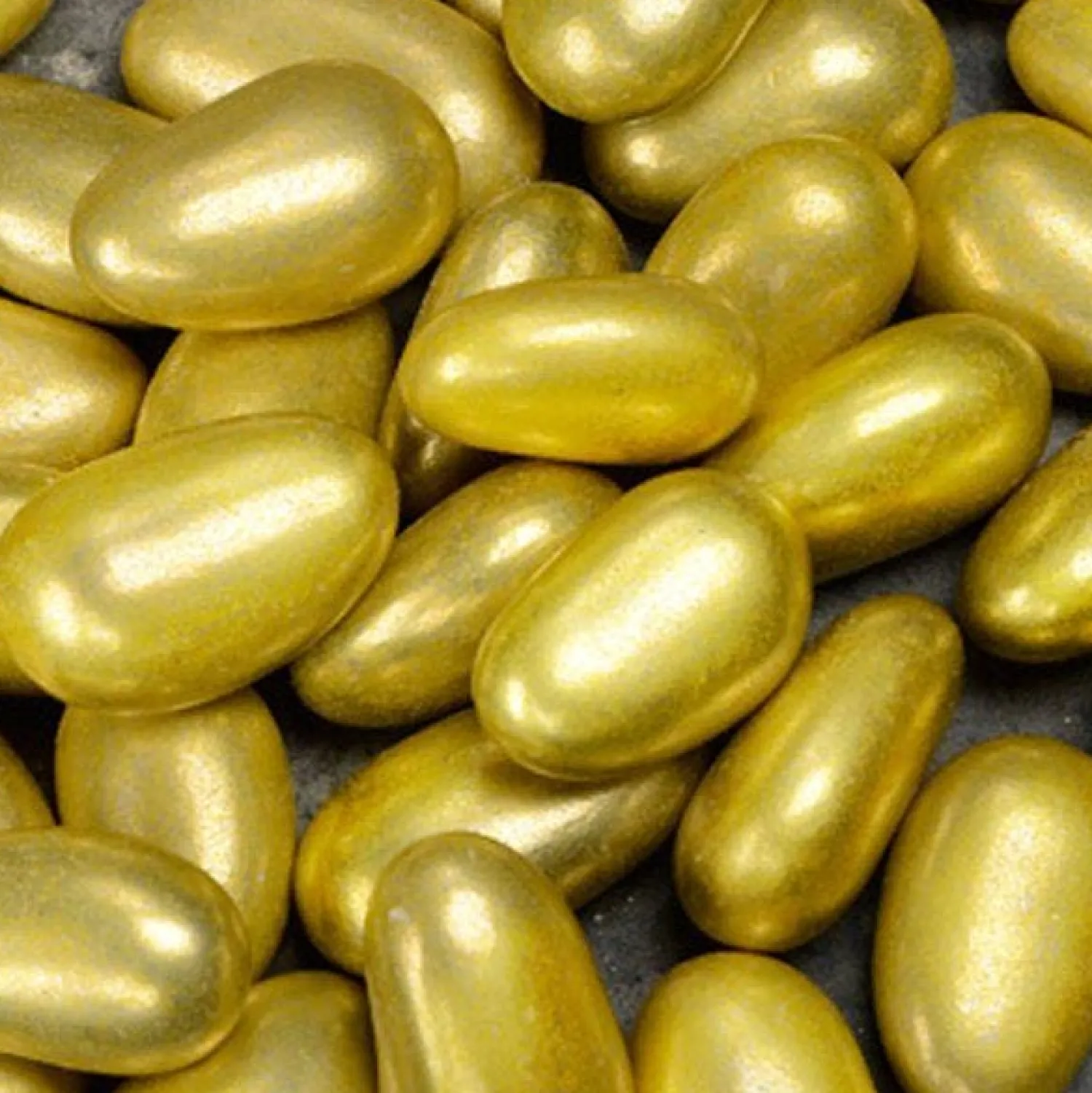 Party Delights Gold Metallic Sugared Almonds - 1Kg< Sweets