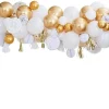 Party Delights Gold Mix Balloon Garland With Decorations - 80 Balloons< Arches & Clouds