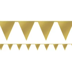 Party Delights Gold Paper Bunting - 4.5M< Bunting