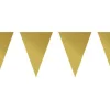 Party Delights Gold Plastic Bunting - 10M< Bunting