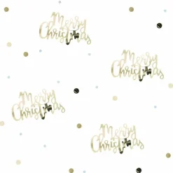 Gold Script Foil Merry Christmas Foil Confetti (14G)<Party Delights Hot