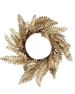 Gold Wreath Napkin Rings (4Pk)<Party Delights Clearance
