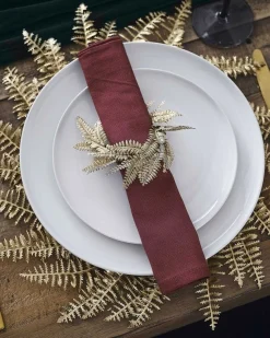 Gold Wreath Place Mats (4Pk)<Party Delights Outlet