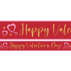 Party Delights Golden Hearts Paper Banners (3Pk)< Banners