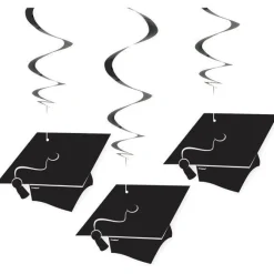 Party Delights Graduation Hanging Swirls (3Pk)< Hanging Decorations