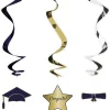Party Delights Graduation Swirl Decorations (3Pk)< Hanging Decorations