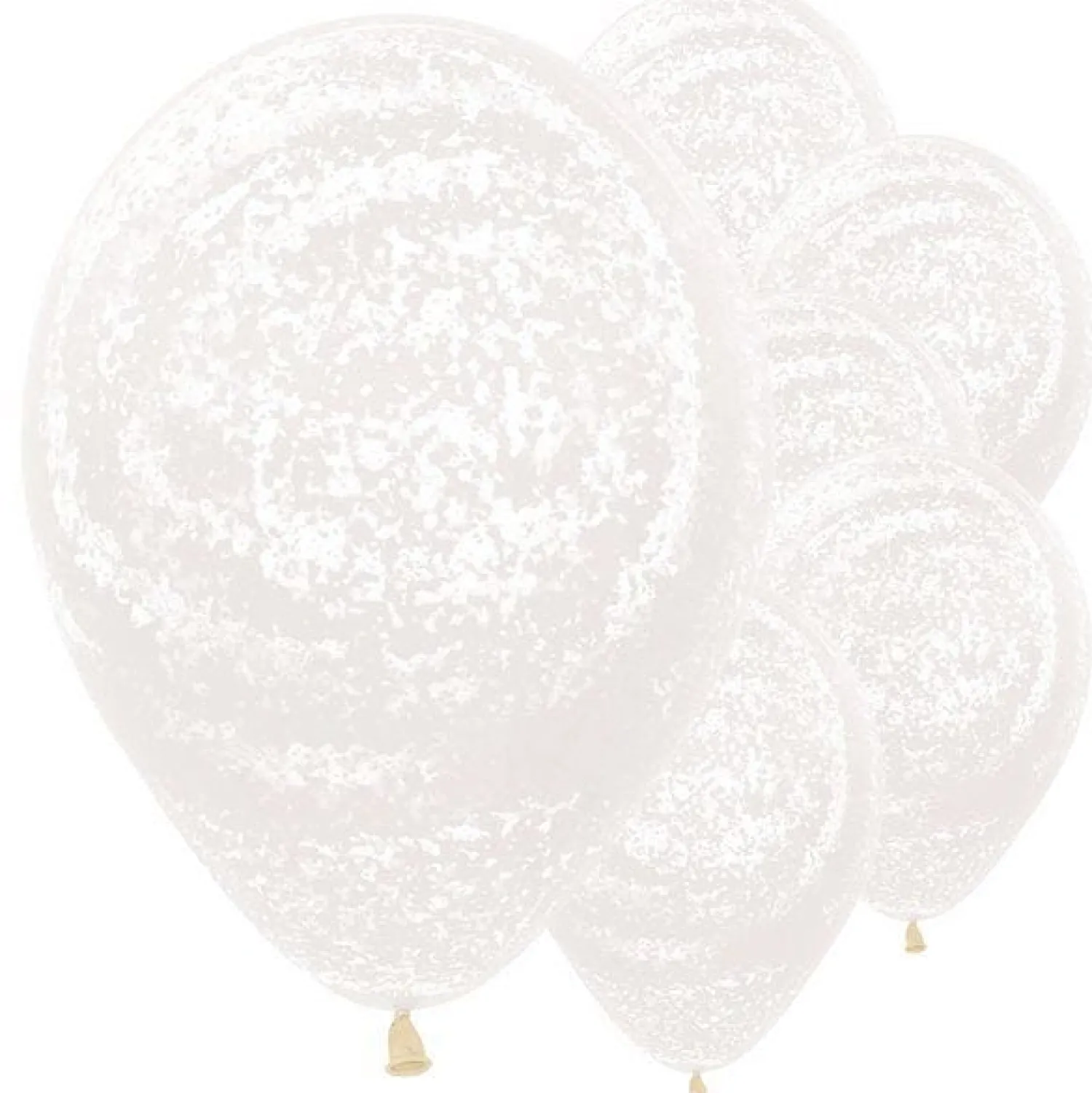 Graffiti Frosty White Balloons - 12" Latex (25Pk)<Party Delights Best